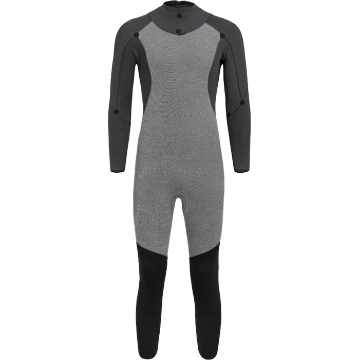 2024 Orca Mnner Vitalis Thermal Rckenreiverschluss Open Water Swim Neoprenanzug NN2U - Black